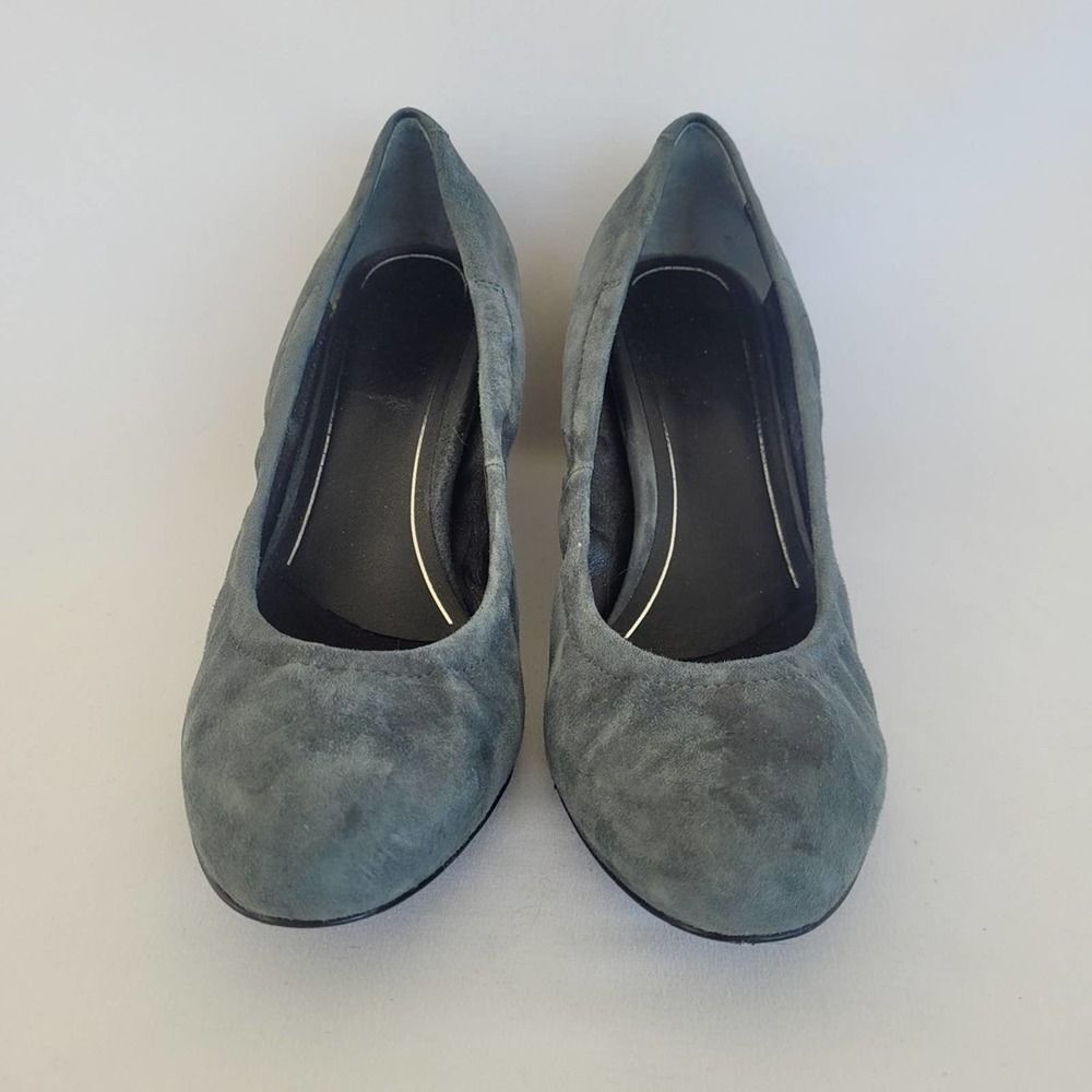 Vionic Camden women's gray suede slip on wedge heel shoe size 10 - Picture 2 of 8